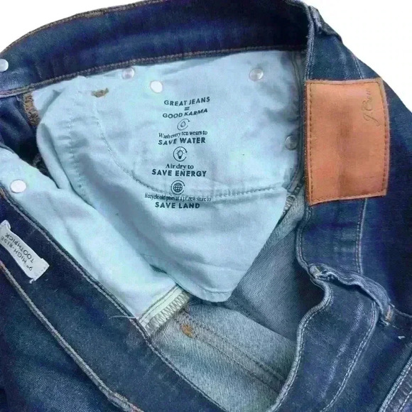 9" high-rise toothpick j crew skinny jeans size 28T - Picture 14 of 14